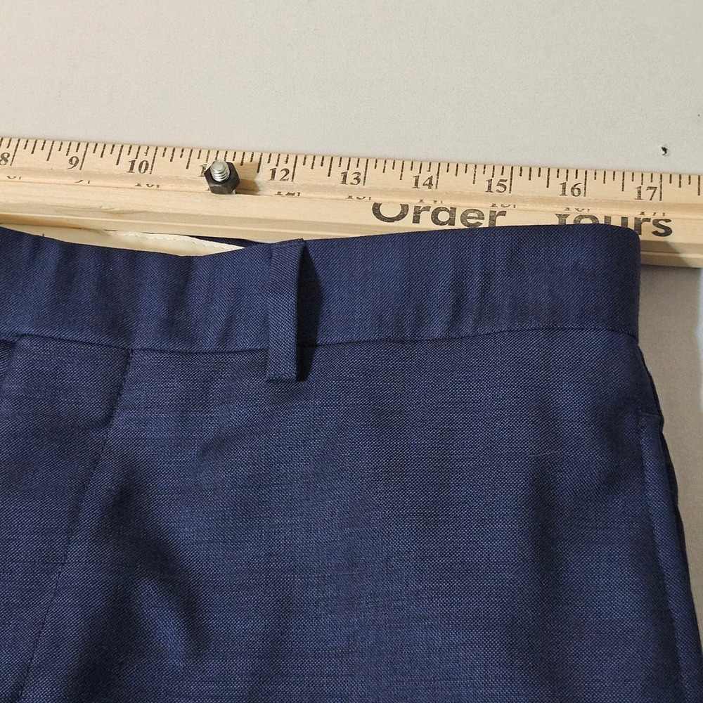 Brooks Bros REGENT Men's Navy Blue Dress Pants VITALE BARBERIS Classic 33x30 - Picture 3 of 11